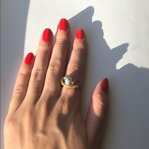 Egg in a Nest Handmade Ring